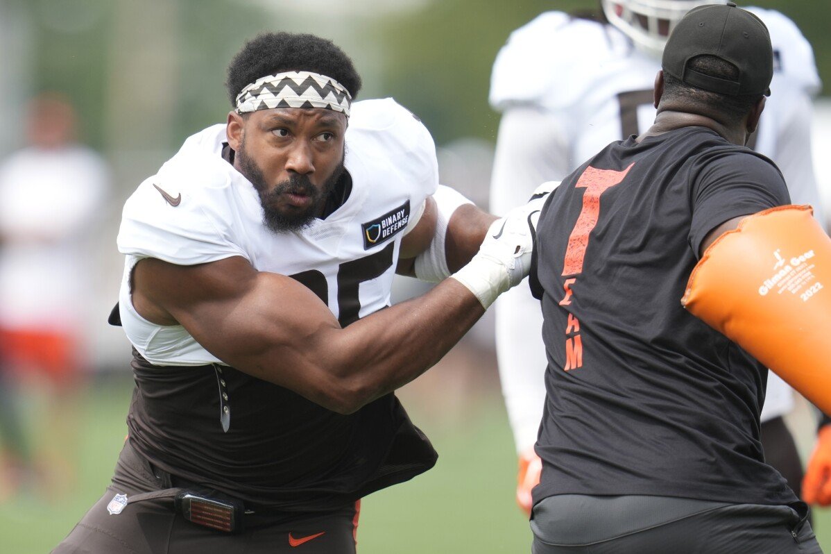 Myles Garrett ดื่มใจในโอกาสพบกับทีมโควบอยของเขาในตารางเปิดฤดูกาลวันอาทิตย์